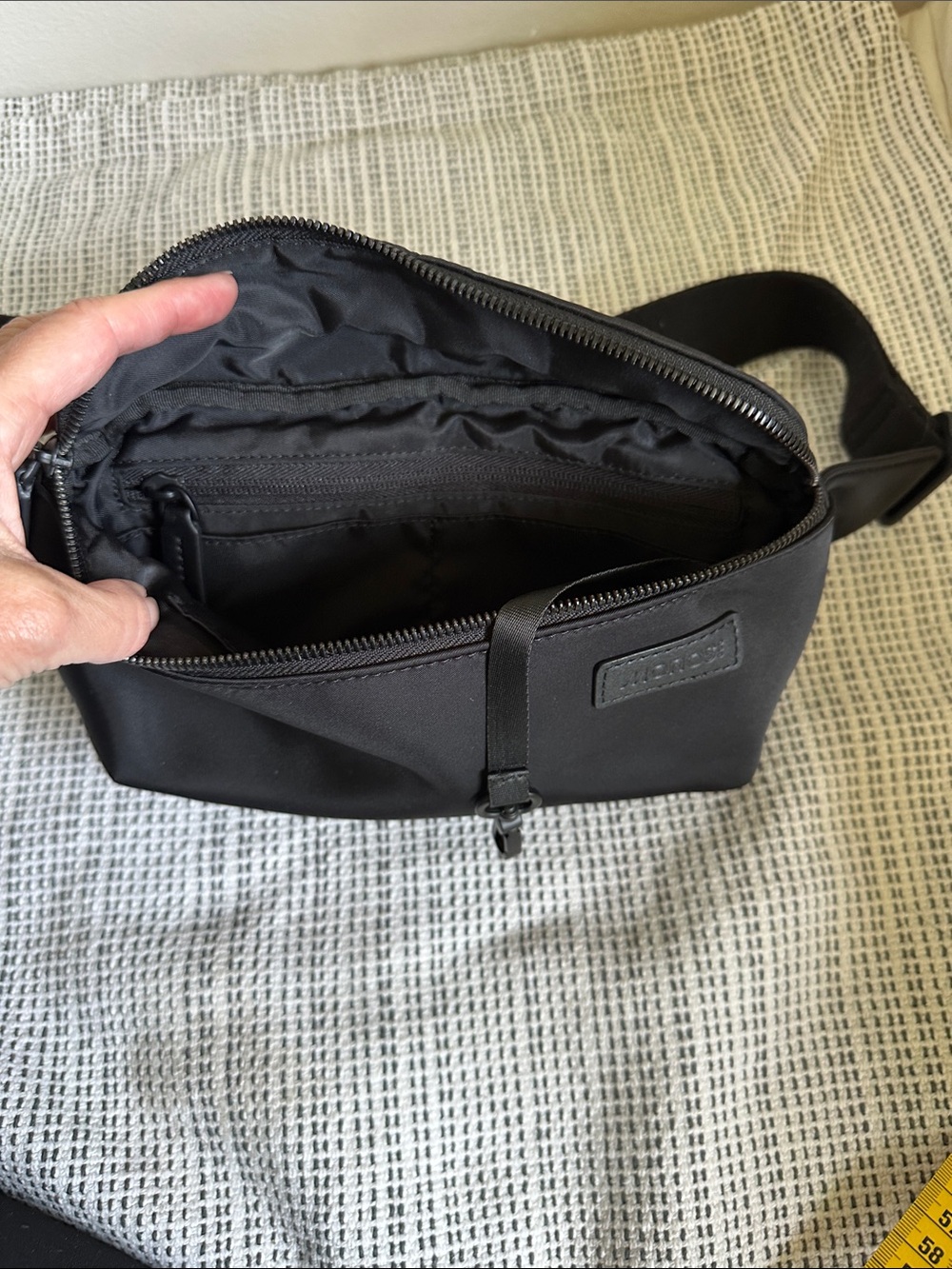 Monos Black Crossbody Sling Bag - Picture 3 of 7